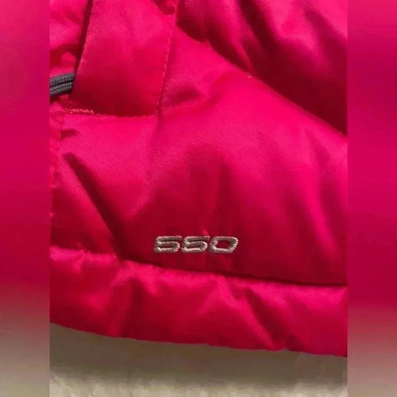 The North Face Aconcagua 550 Down Fuchia Bright Bold Pink Full Zip Vest; size S - Picture 3 of 10